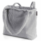 MAGMA Flauschcord Tasche SHARA grau ca. 48 x 12 x 36 cm (L x B x H)