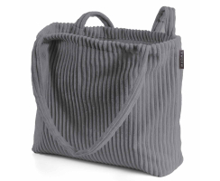 Flauschcord Tasche SHARA anthrazit ca. 48 x 12 x 36 cm (L...