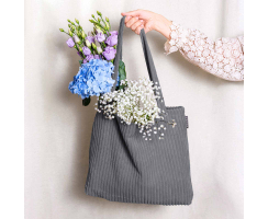 MAGMA Flauschcord Tasche SHARA anthrazit ca. 48 x 12 x 36...