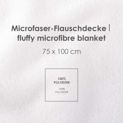 babybest® Ballon Teddy 75x100cm Microfaser Kuscheldecke