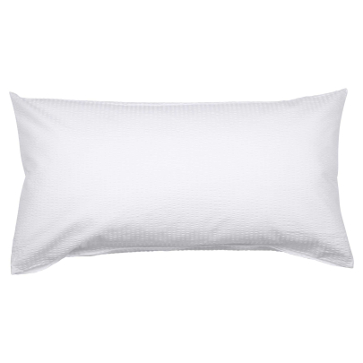 JANINE PIANO Mako-Soft-Seersucker Uni 0125 Bettwäsche weiß