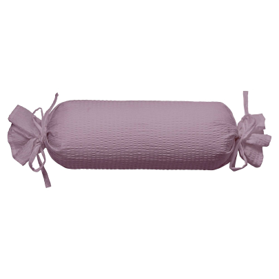 JANINE Mako-Soft-Seersucker Bettwäsche PIANO 0125 Uni Nackenrollenbezug 15 x 40 cm holunder