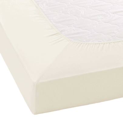 JANINE Spannbetttuch Elastic-Jersey 5002 - bügelfrei & elastisch 150 × 200 cm leinen