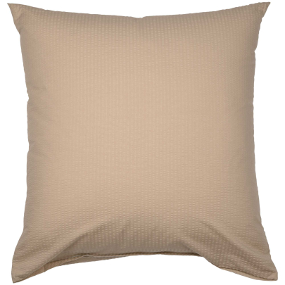 JANINE Mako-Soft-Seersucker Bettwäsche PIANO 0125 Uni Kissenbezug 80 x 80 cm taupe