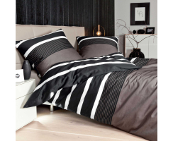 JANINE JD Mako Satin 8468 Bettwäsche nougat schwarz