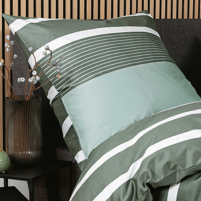 JANINE JD Mako Satin 8468 Bettwäsche salbeigrün jade 200 x 200 cm / 2x 80 x 80 cm