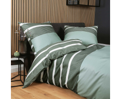 JANINE JD Mako Satin 8468 Bettwäsche salbeigrün...