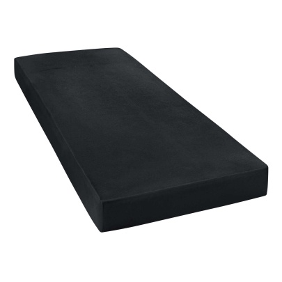 JANINE Spannbetttuch Elastic-Jersey 5002 - bügelfrei & elastisch 150 × 200 cm schwarz