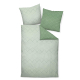 JANINE JD Mako Satin 87053 Bettwäsche jade waldgrün 155 x 220 cm / 80 x 80 cm