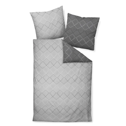 JANINE JD Mako Satin 87053 Bettwäsche jade waldgrün 200 x 200 cm / 2x 80 x 80 cm