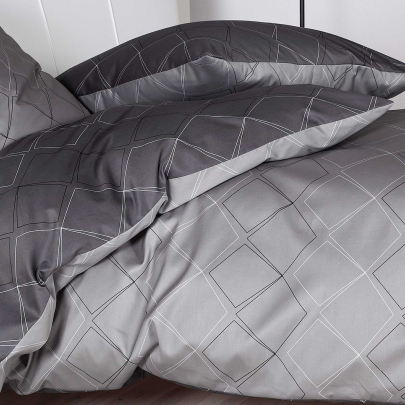 JANINE JD Mako Satin 87053 Bettwäsche jade waldgrün 240 x 220 cm / 2x 80 x 80 cm