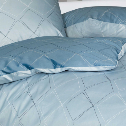 JANINE JD Mako Satin 87053 Bettwäsche jade waldgrün 200 x 200 cm / 2x 80 x 80 cm