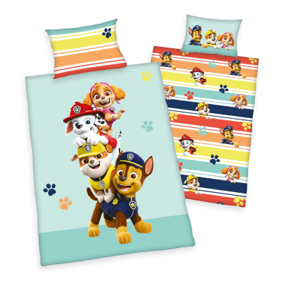 HERDING Paw Patrol Kleinkindbettwäsche-Set ‘Friends’ 100×135 cm Renforcé